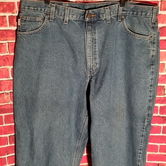 CARHARTT Men's Relaxed Fit Denim Jeans 46x30 - Picture 3 of 5